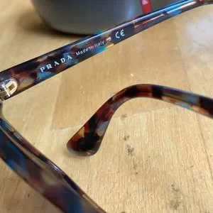 PRADA sunglasses SPR 16P NAG BROWN TEAL 140mm pre-owned, with case PRADA sunglasses SPR 16P NAG BROWN TEAL 140mm | Mercari main image 2